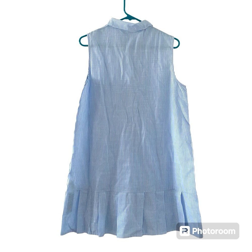 Cupshe short dress stripe blue and white Size Medium - Picture 2 of 6